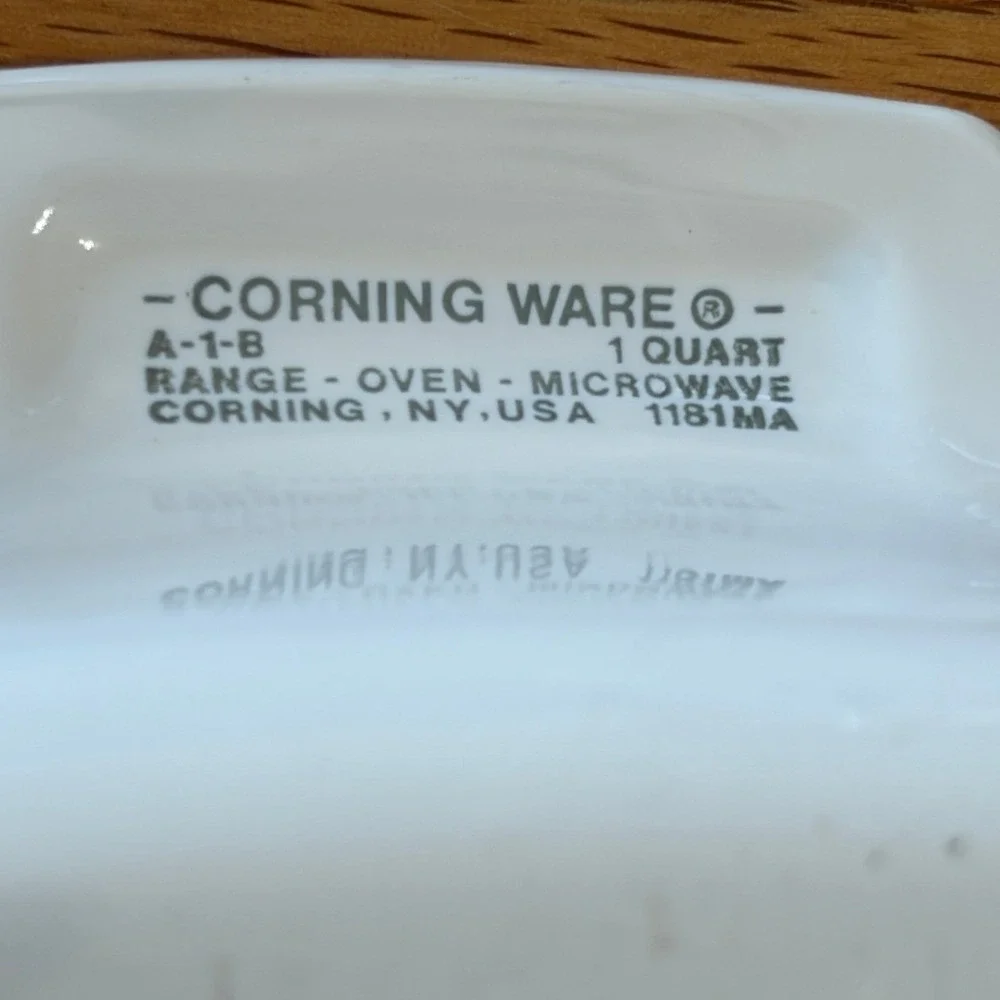 CorningWare A-1-B & P-43-B Spice‎ of Life Casserole Dishes Vintage USA Set
